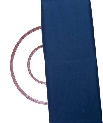 Teal Blue Colour Plain Organza Satin Fabric